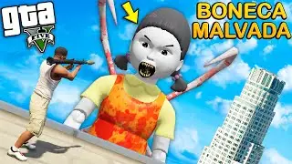 LUTEI CONTRA UM ATAQUE DE BONECA MALVADA DO ROUND 6 no GTA 5 Mods !! (ÉPICO)