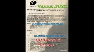 Работа в Чехии, собеседование и тестирование 2020