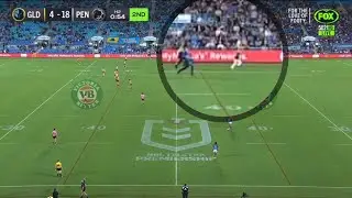 Lady Runs On To The Field - Titans Vs Panthers Round 8 2022