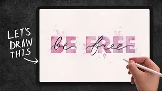 Watercolor Lettering in Procreate | Digital Painting Tutorial