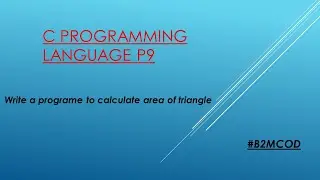 write a program to calculate area of triangle in c language |  dev c++  |  user input |#B2MCOD