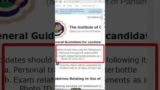 Guidelines for CA Foundation Sep 24 Exams | ICAI Important Exam Guidance | ICAI Update | #shorts