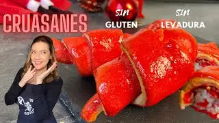 Cruassant o Medias lunas  Sin Gluten , sin levadura , para Navidad 🎄🎁