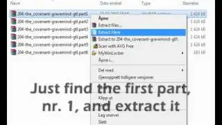 How To: Extract splitted RAR-files into one