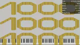 1000 Subscribers.... and a Special Nut / 2 Million Notes / MIDI