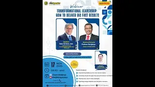WEBINAR “Transformational Leadership: How to Deliver Big Fast Results”