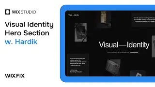 Visual Identity's Hero Section ft. @visualidentitydesign | Wix Fix