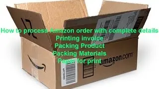 How to process Amazon order.