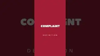Complaint (Criminal Procedure) : Definition