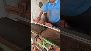 Cut precious wood to make a knife handle