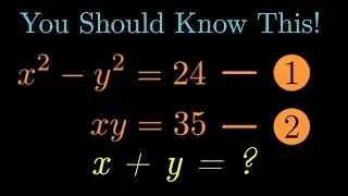 Genius Simultaneous Equation - South African Olympiad