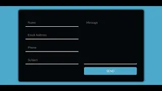 How to Create A Responsive Contact Form | Using HTML & CSS Flex-box