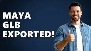 How to Export GLB File in Maya