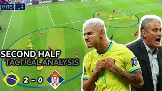 What Happened In The 2nd Half? Brazil's Masterclass! Brazil 2-0 Serbia | World Cup Tactical Analysis