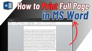 How To Print Full Page In Microsoft Word | Quick & Easy