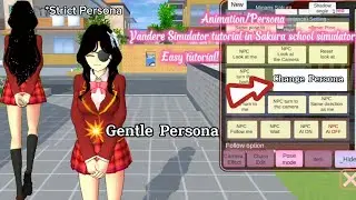 Tutorial how to change Persona/Animation walk Yandere Simulator in Sakura school Simulator 