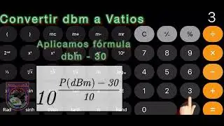 EA3HWU Convertir dbm del analizador a Vatios W.