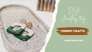 DIY cement crafts / cement jewellery tray /cement /