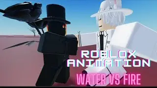 Water Vs Fire roblox animation. roblox fight anim #roblox #3danimation
