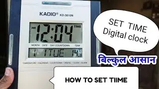 BEST DIGITAL CLOCK KADIO KD-3810N | HOW TO TIME SET OF DIGITAL CLOCK IN HINDI