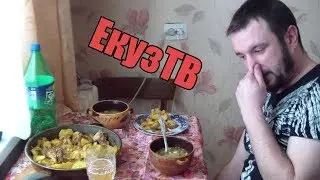 На Обед!!!Рассольник и Курочка под соусом Карри в Сотейнике!
