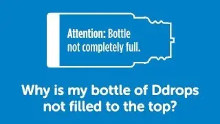 Why is my bottle of Ddrops not filled to the top?