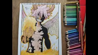Etherious Natsu Dragneel (E.N.D.) Speed Drawing | Fairy Tail Speed Drawing
