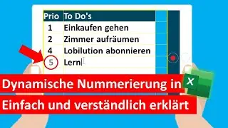 Nie wieder manuelles Nummerieren! Zeitsparender Excel Hack 1️⃣2️⃣3️⃣