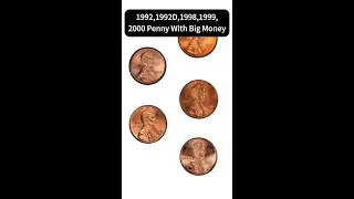 1992,1998,1999,2000 Penny With Big Money #coin #penny #coincollecting