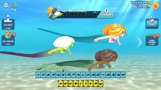 ALL MERMAID UNLOCKED AND ALL MERMAID GAMEPLAY - Hungry Shark Evolution
