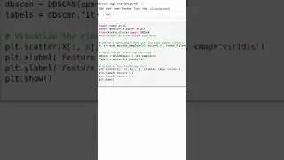 DBSCAN Clustering Example in Python