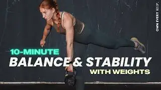 15 Min. Balancing + Stability Routine w/ Weights For Runners & Athletes | Perform Better Injury-Free