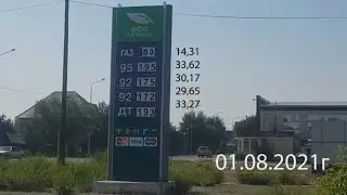 Цена на бензин в Казахстане, 2021 год