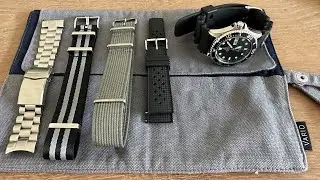 Orient Ray 2 Black, CNS & Watch Bands NATO and Tropical Strap, Strapcode Endmill & BluShark NATO