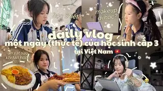 Daily Vlog | A real day of a Vietnamese high school girl ✨ grwm, outing