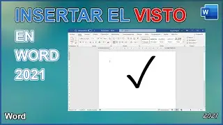 CÓMO HACER QUE APAREZCA EL VISTO ✓ EN WORD 2021 ✔️🙂 