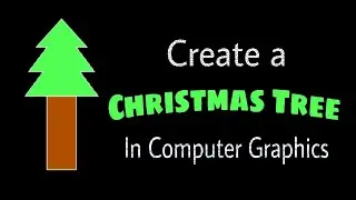 Create Christmas tree in computer graphics using c