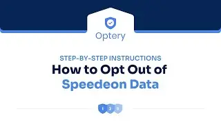How to Opt Out of Speedeon Data - Step by Step Instructions
