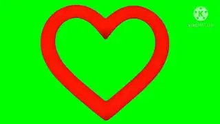 No copyright green screen Heart picture colorful