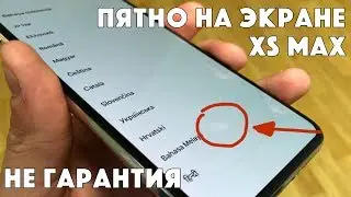 iPhone XS Max брак - ПЯТНО на ДИСПЛЕЕ или вмятина на матрице?
