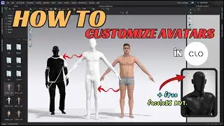 Fit Avatars to your Desired Garments the easy Way + free link to DL faceless Female and Male AVATAR.