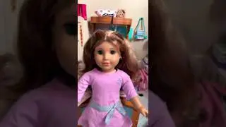 Getting my doll ready for a sleepover