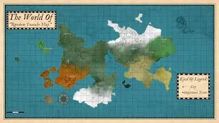 Wonderdraft Timelapse: The World Of "Random YouTube Map"
