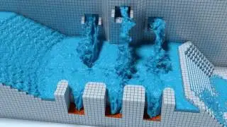 PIC/FLIP Fluid Simulation - Liquid Portal Transport