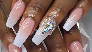 Watch me Work | Acrylic Nails Baby Boomer French Fade Ombre Nails
