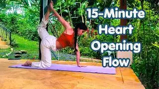 Undo Hours of Sitting — 15 Min Heart Opening Yoga (Chest & Shoulders)