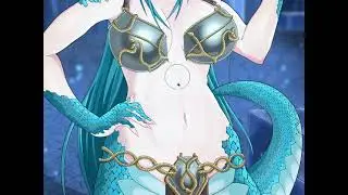 Anime hot Lamia Striptease 👩+🐍=🥵