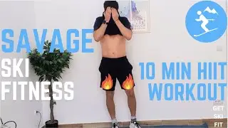 Get Ski Fit | BRUTAL 10 MIN HIIT WORKOUT FOR YOUR LEGS | No Equipment needed.