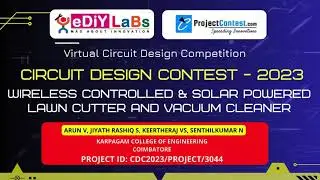 CDC2023/PROJECT/3044 || WIRELESS CONTROLLED & SOLAR POWERED LAWN CUTTER AND VACUUM CLEANER