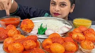 Spicy Egg Ghee Roast Curry With Rice | Eating Egg Curry with Rice | Eating Show | Mukbang